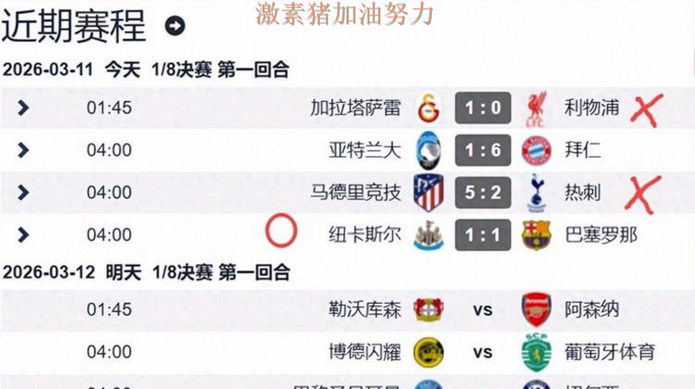 欧冠焦点战爆冷让外界彻底看懵 欧冠焦点战爆冷让外界彻底看懵